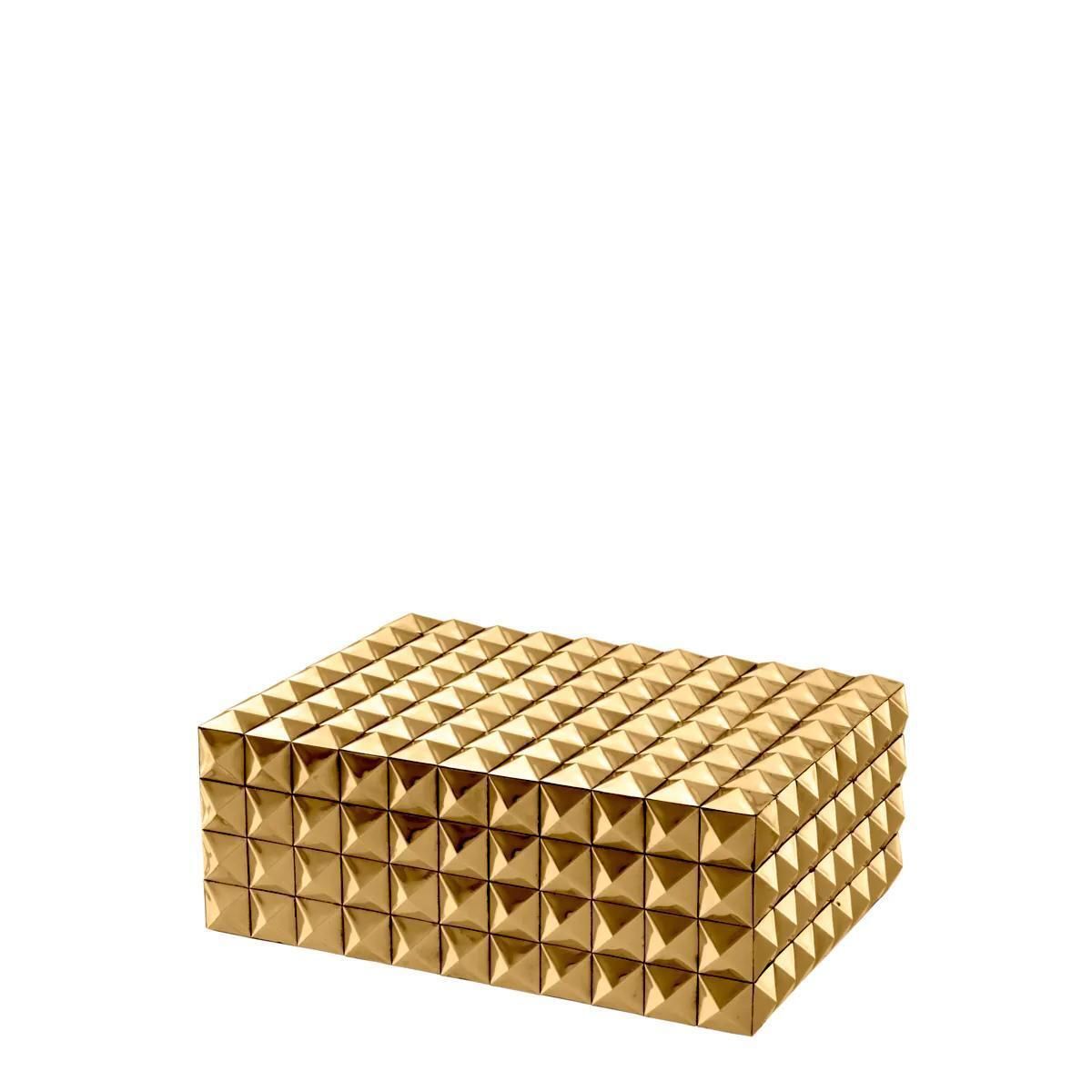 Gold Finish Decorative Box With Designer Style photo 1419.0