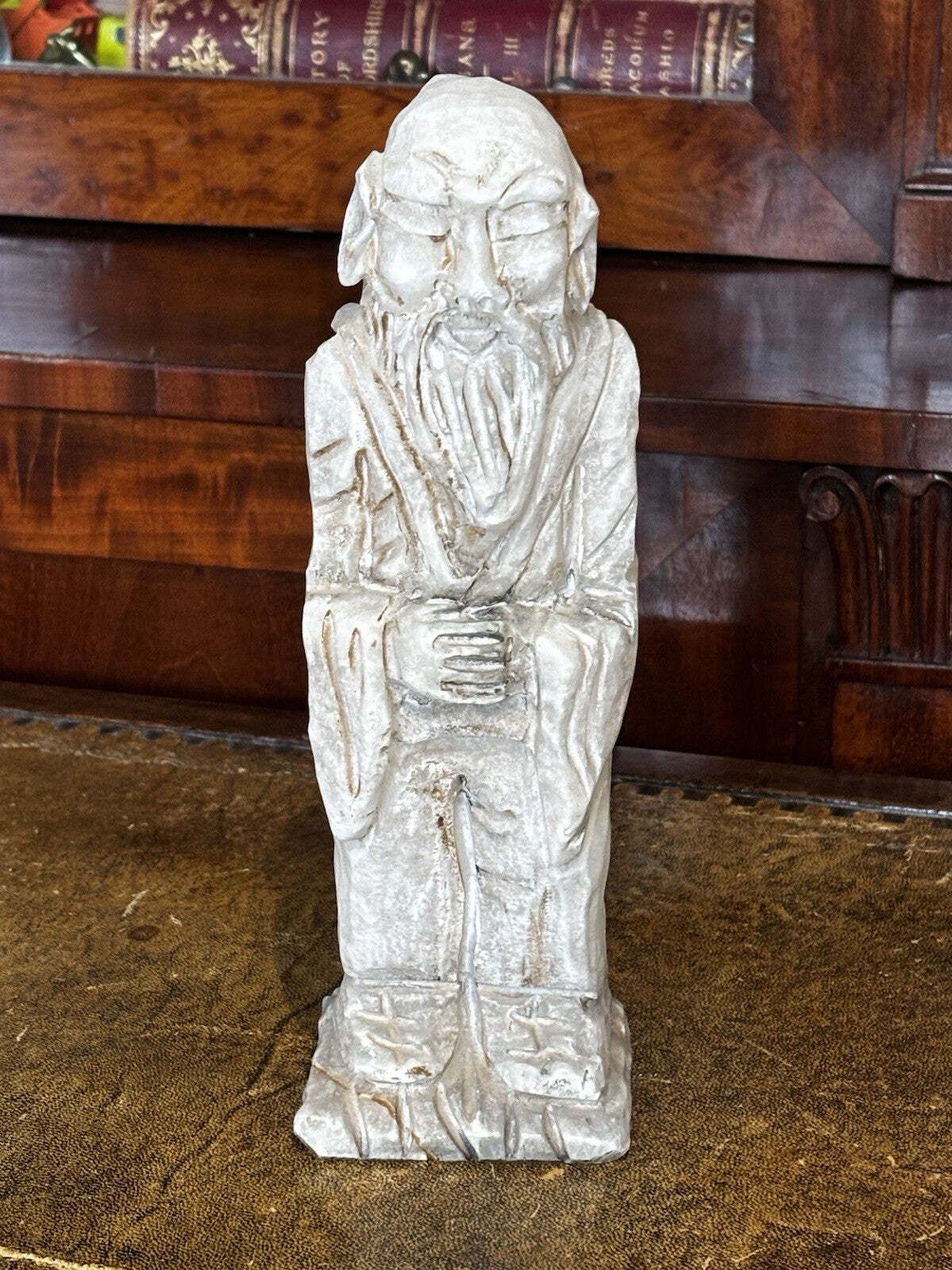 Chinese Philosopher Marble Figure photo furniture