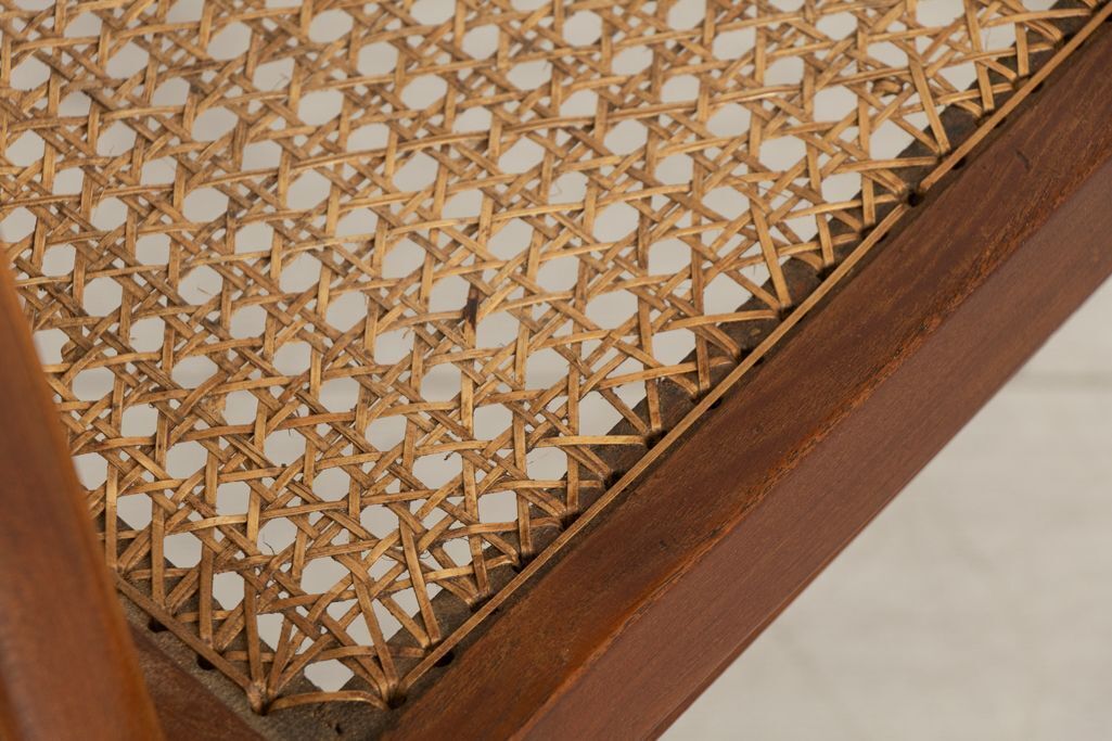 Teak & Cane Armchair Attributed To Balkrishna Vithaldas Doshi For The Indian Institute Of Management At Ahmedabad, 1962 photo vinterior