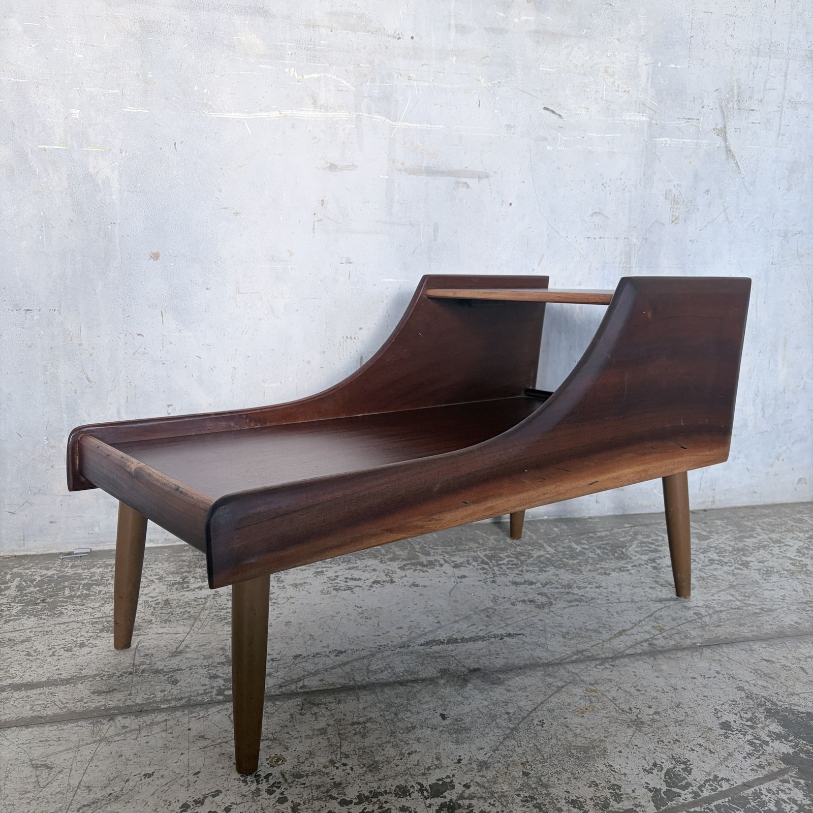 Chippy Heath Teak Telephone Bench Side Table Mid Century photo Furniture