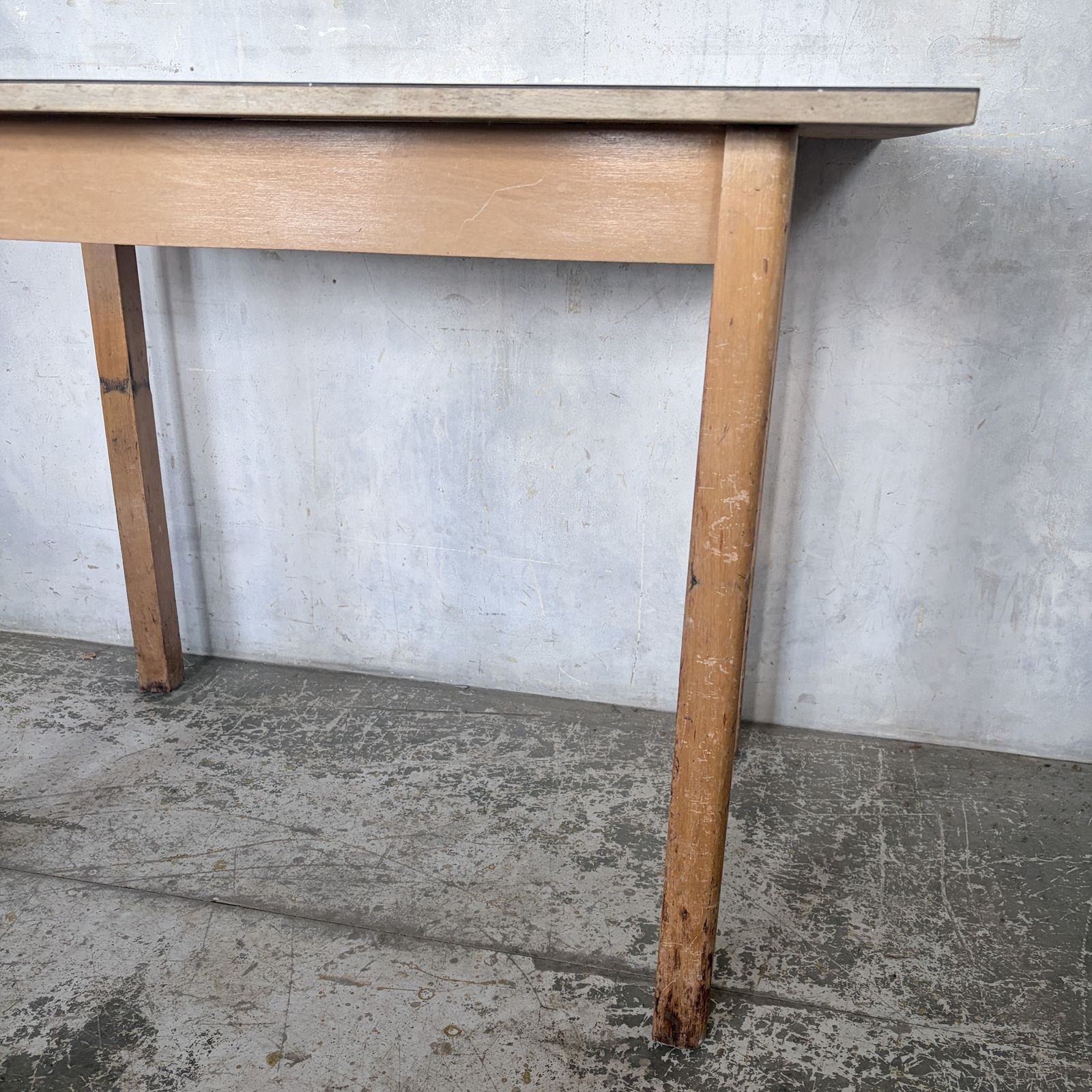 Mid Century Blue Floral Formica Kitchen Table | Retro Breakfast Table photo buy