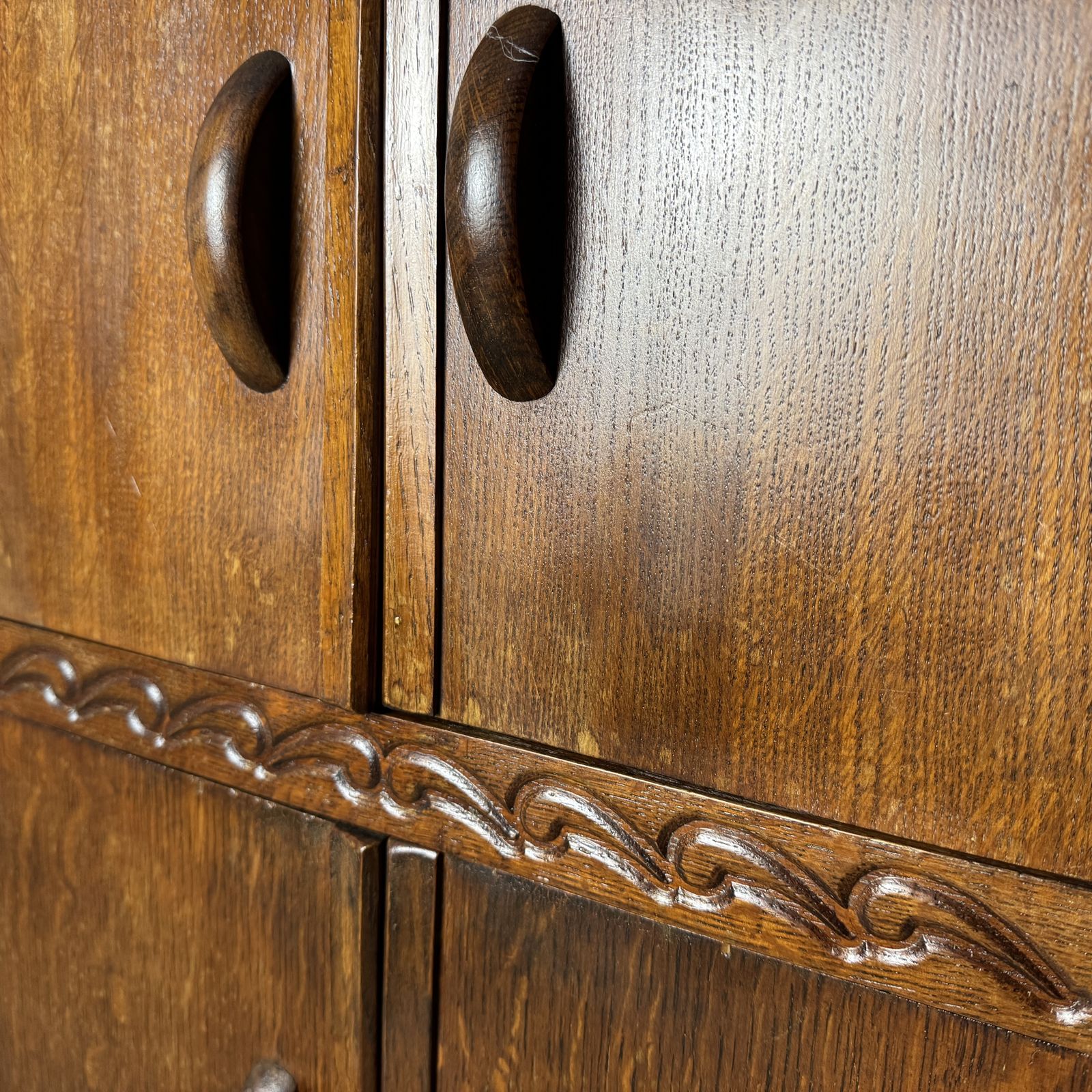 Antique Deco Oak Filing Cupboard photo vinterior