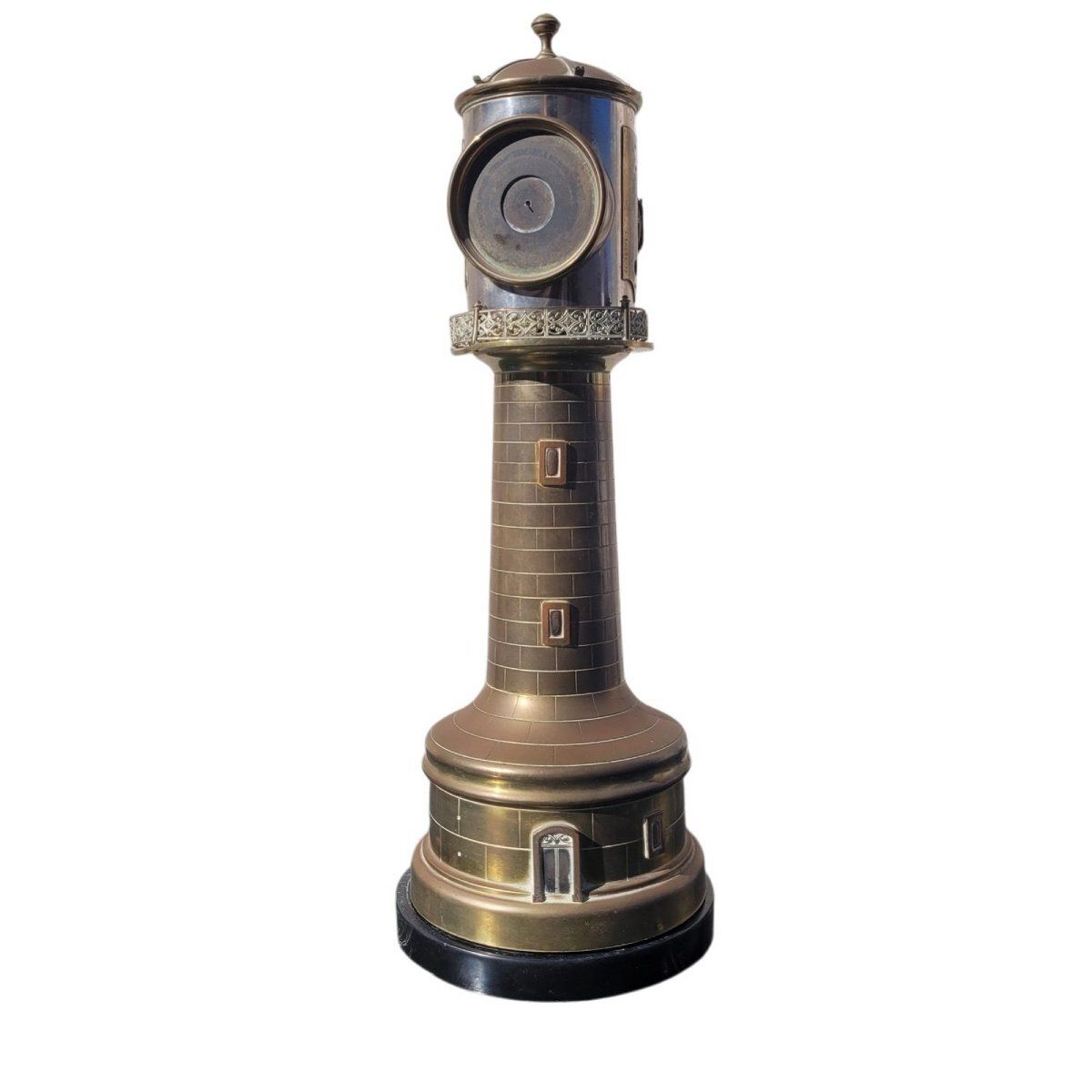Bronze Lighthouse Clock, France, Late 19th–Early 20th Century