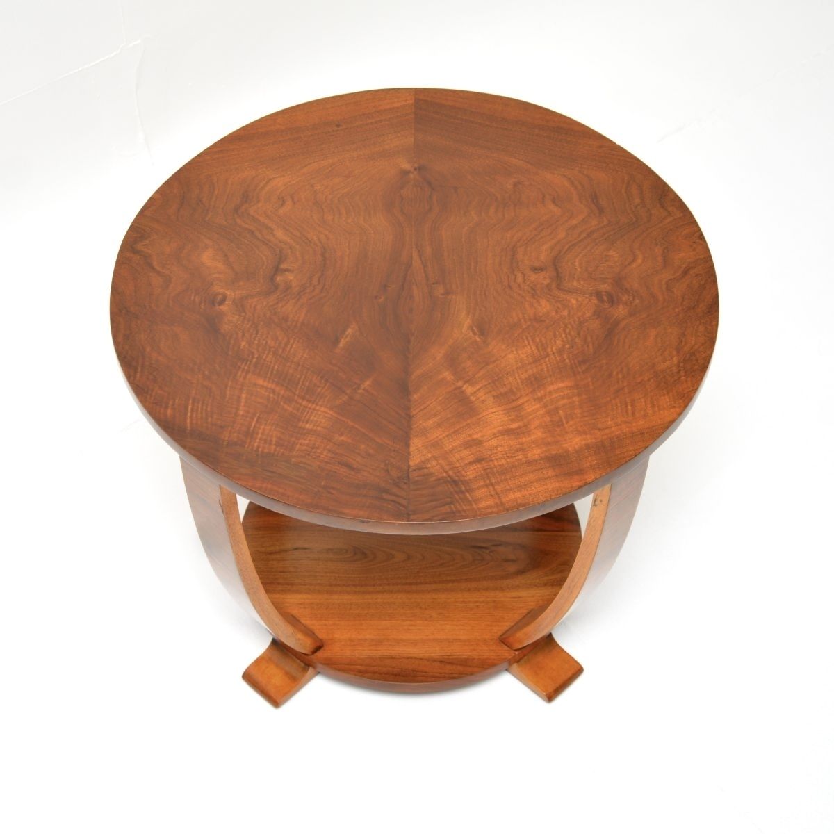 Art Deco Figured Walnut Occasional Side / Coffee Table photo for sale