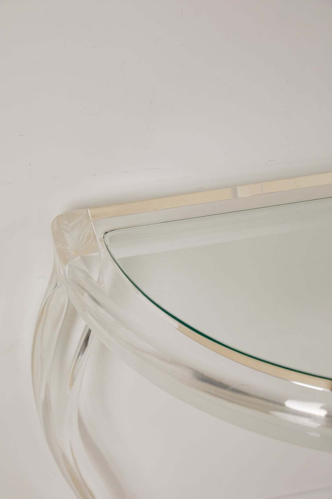 Italian Lucite Accent Table, 1980s photo 750.0