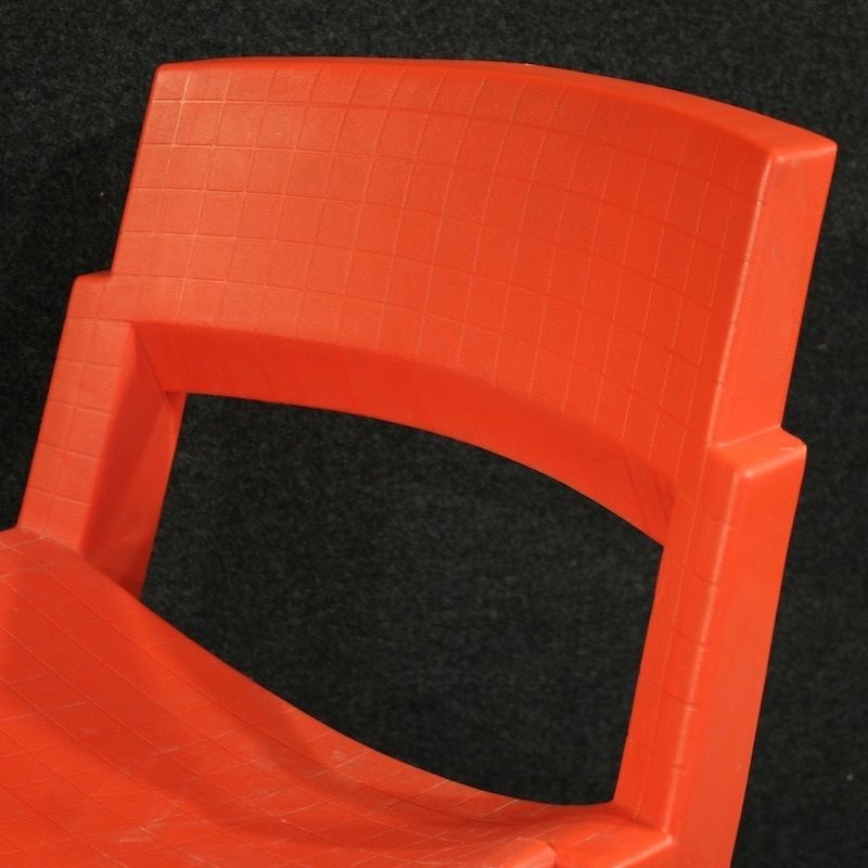 Paire de chaises City rouges par Lucci & Orlandini pour Lamm photo vinterior