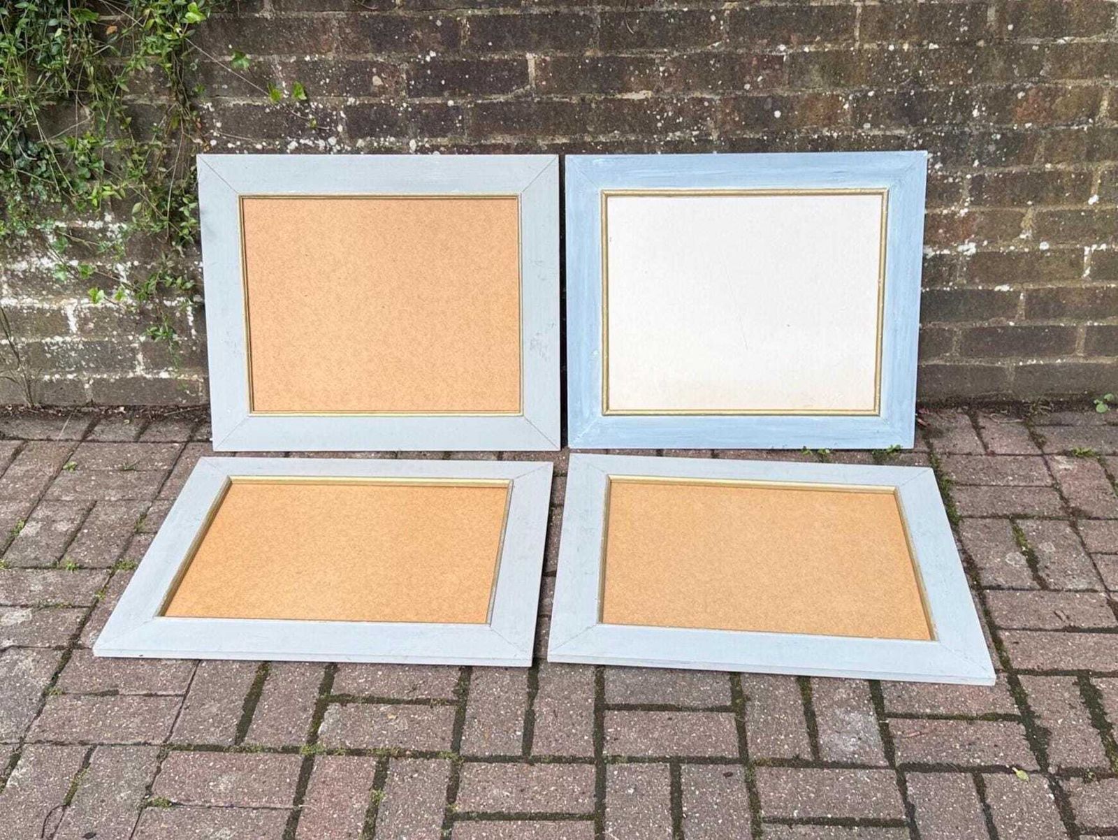 Set Of Four Large Shabby Chic Distressed Wooden Picture Frames