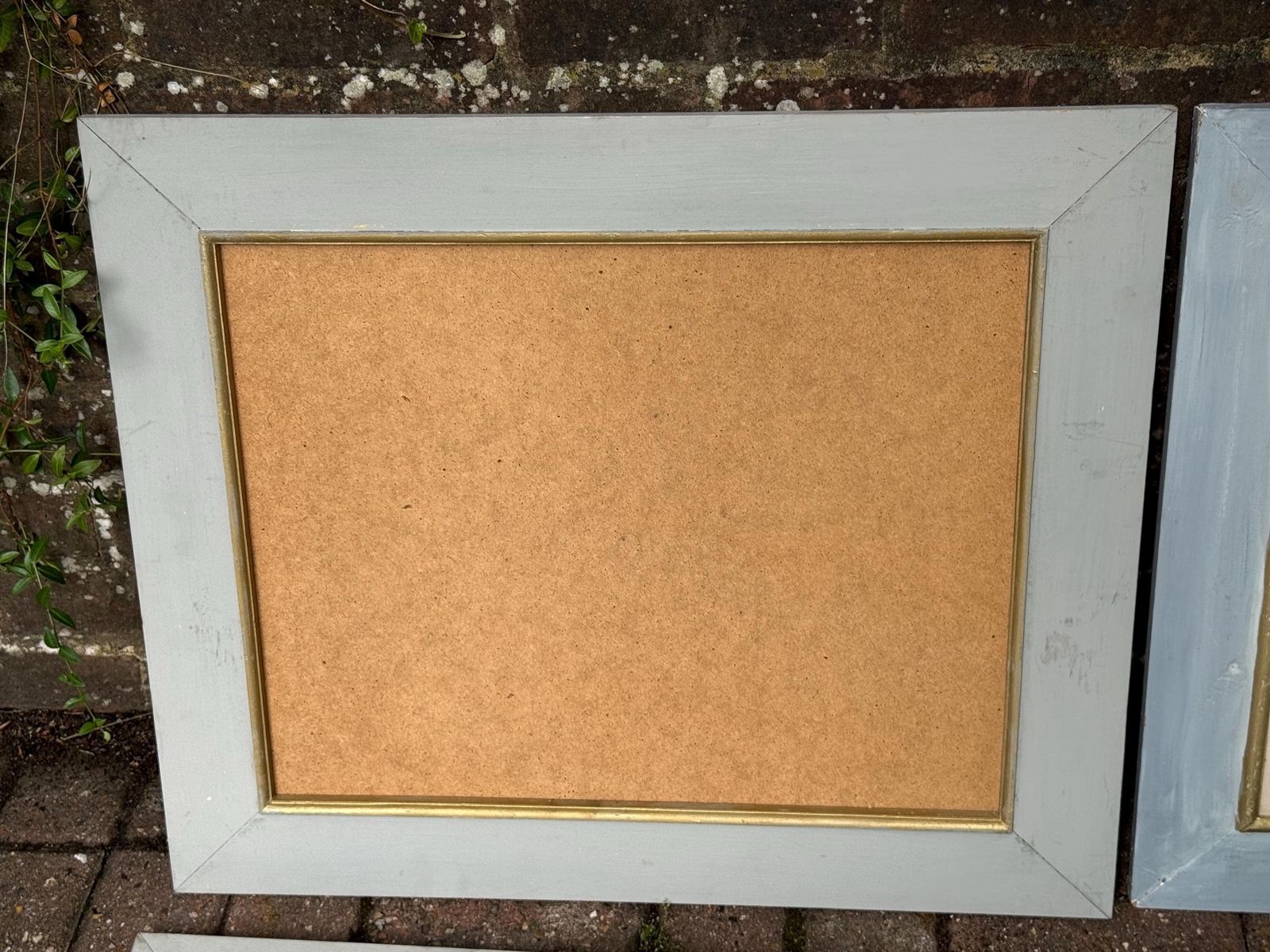 Set Of Four Large Shabby Chic Distressed Wooden Picture Frames photo vintage