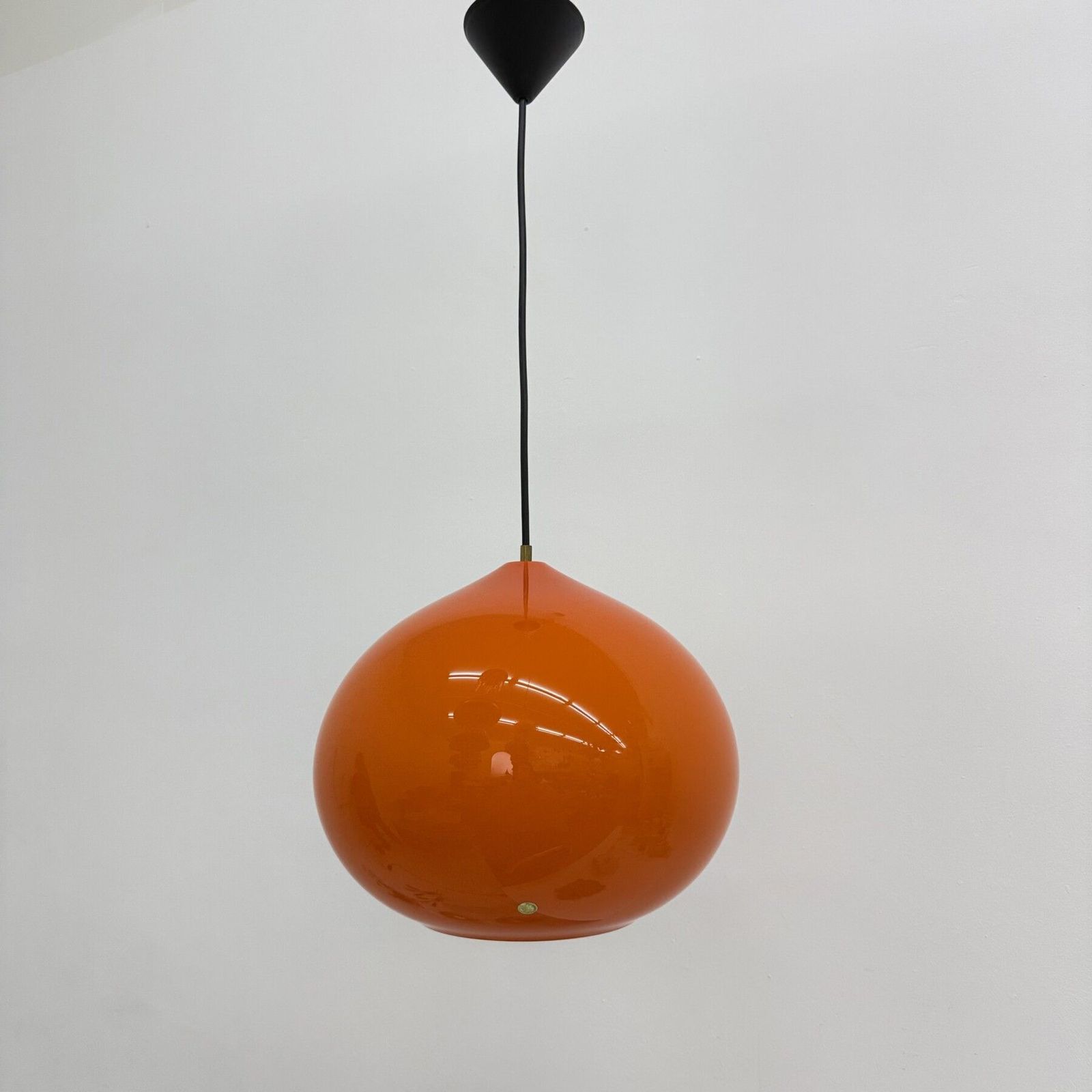 photo vintage Mid-Century Hanglamp van Alessandro Pianon voor Vistosi Murano Glass, ca. jaren 1950