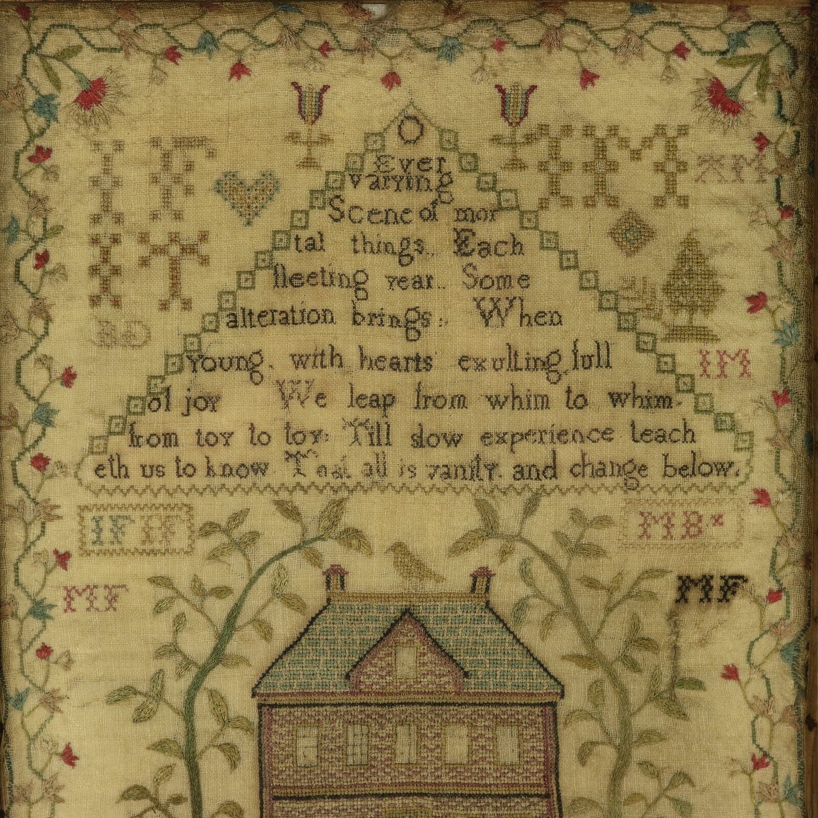 Antique Scottish Sampler, 1781, By Betty Ferguson photo furniture
