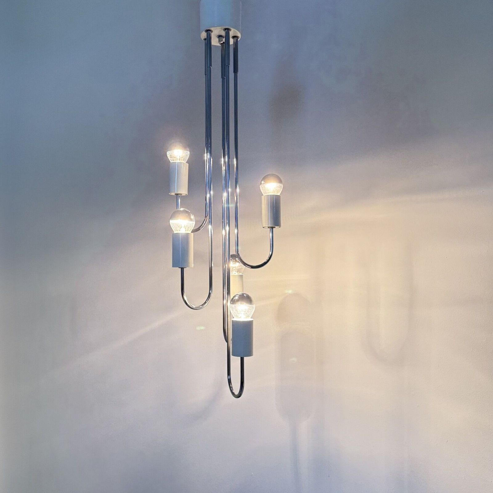 Mid-Century hanglamp van Gaetano Sciolari, jaren 1970, Italië photo 911.0