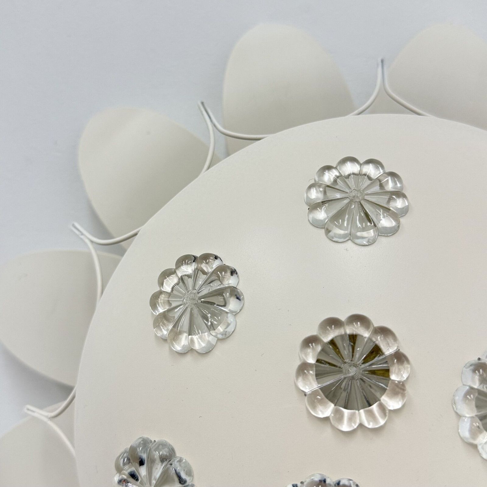 photo buy Set Of 2 Emil Stejnar Wall Lamp With Flower Crystals , 1950s Vienna