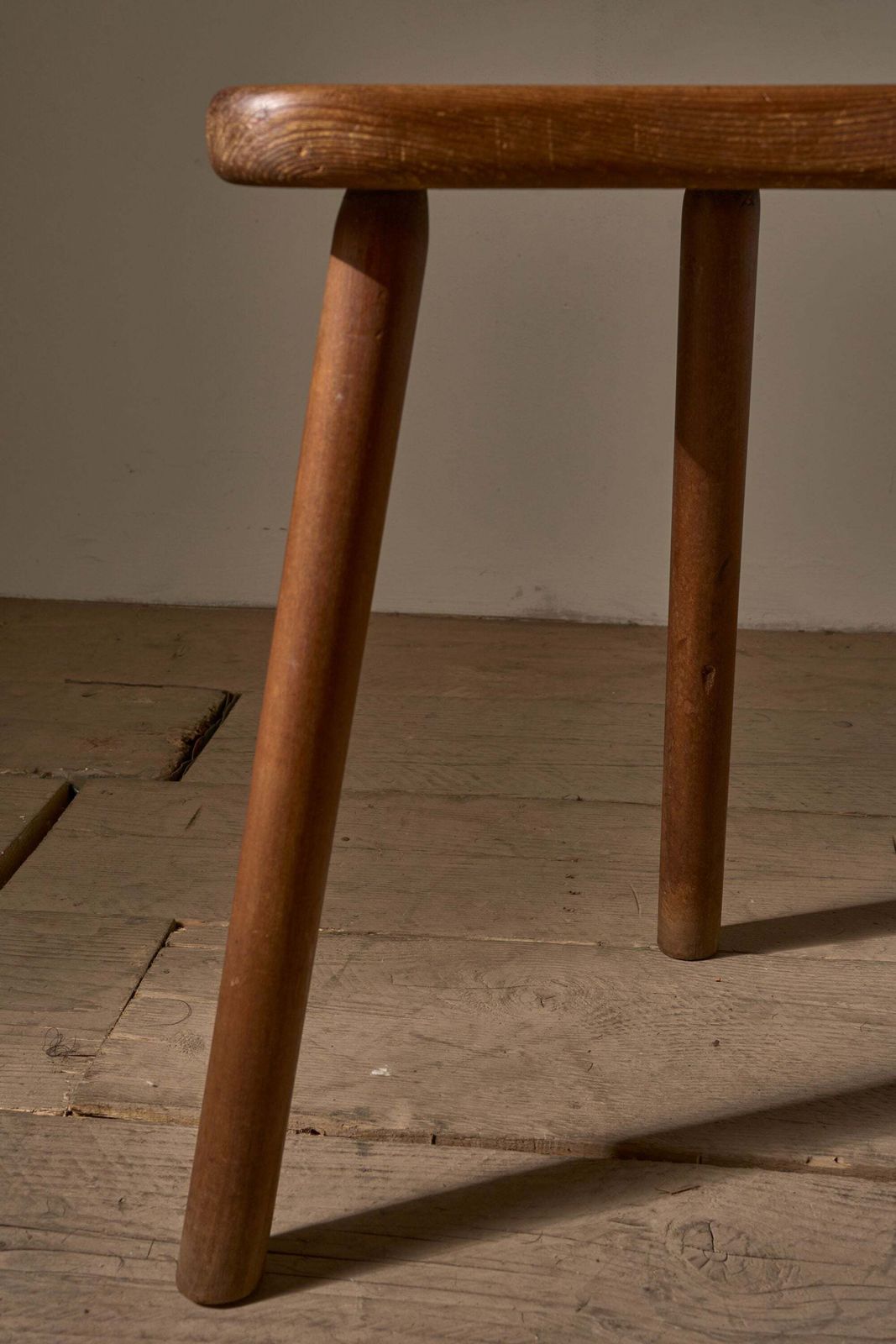 Pair Of 19th Century Pine Vernacular Stools photo vinterior