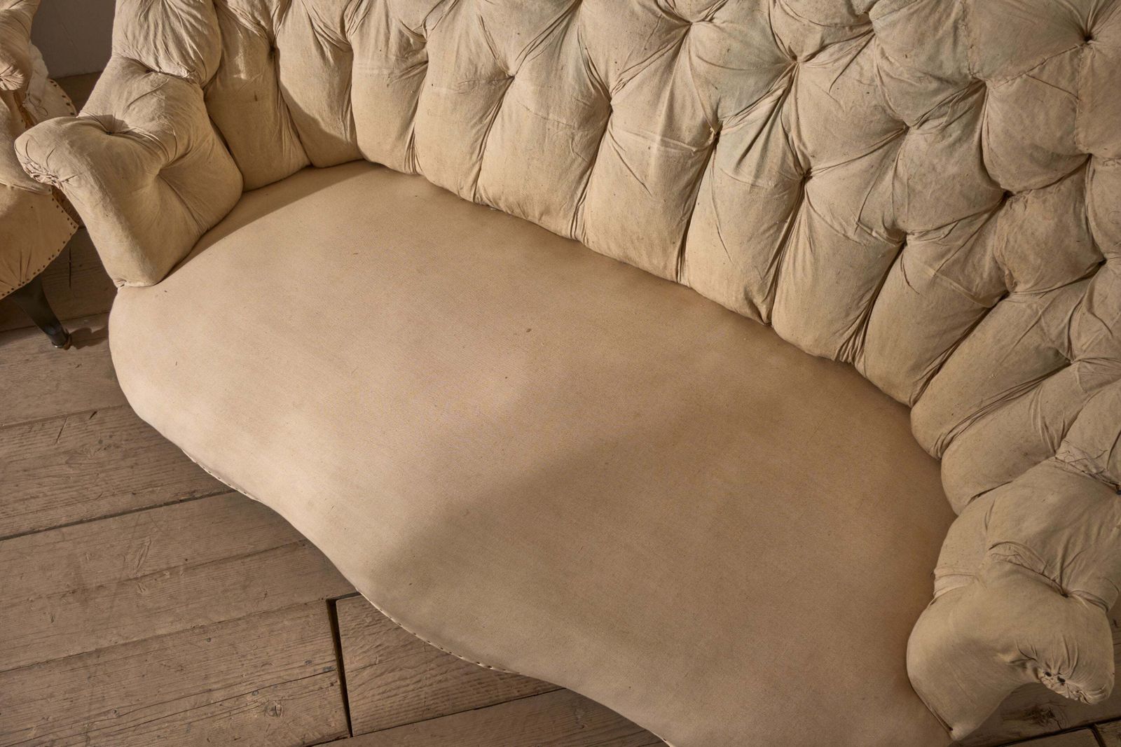 Rare Pair Of Napoleon III Buttoned Back Sofas photo Furniture