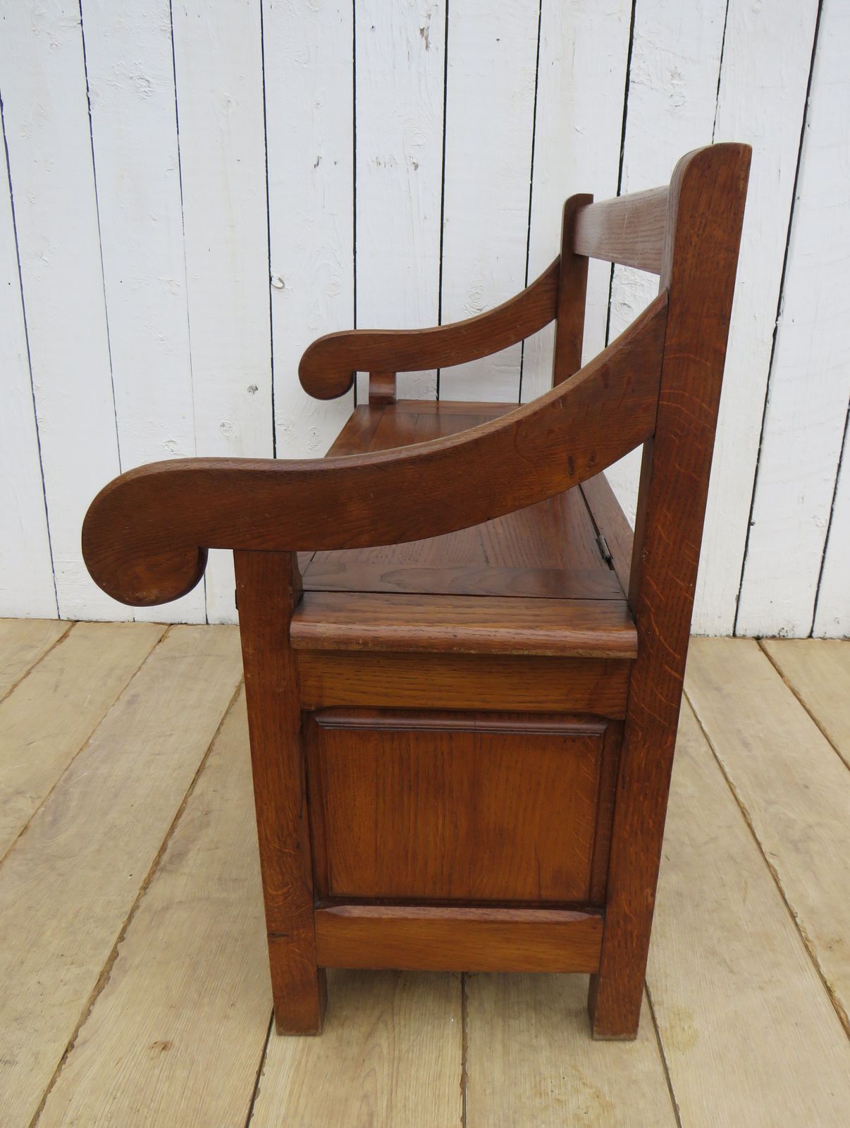 1930's Oak Hall Bench photo buy