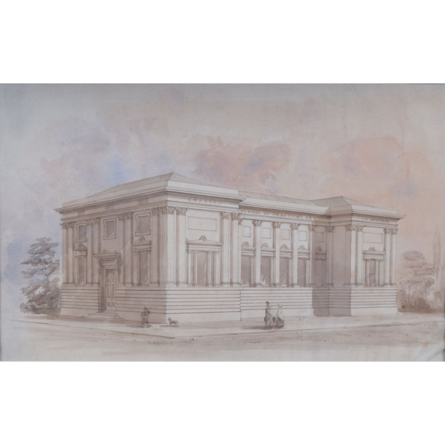 Wolverhampton School Of Practical Art Watercolour – Published As Engraving In Illustrated London News