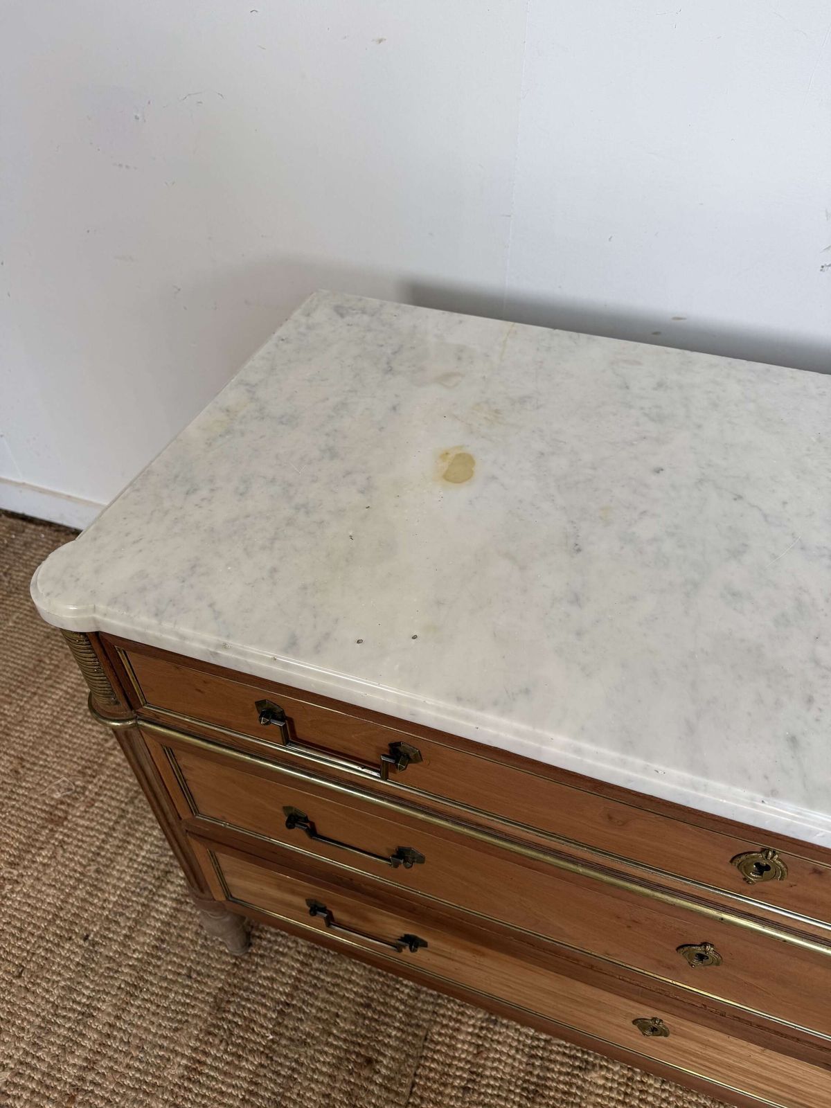 Louis XVI Style Scrubbed Mahogany Commode  Chest Of Drawers photo buy