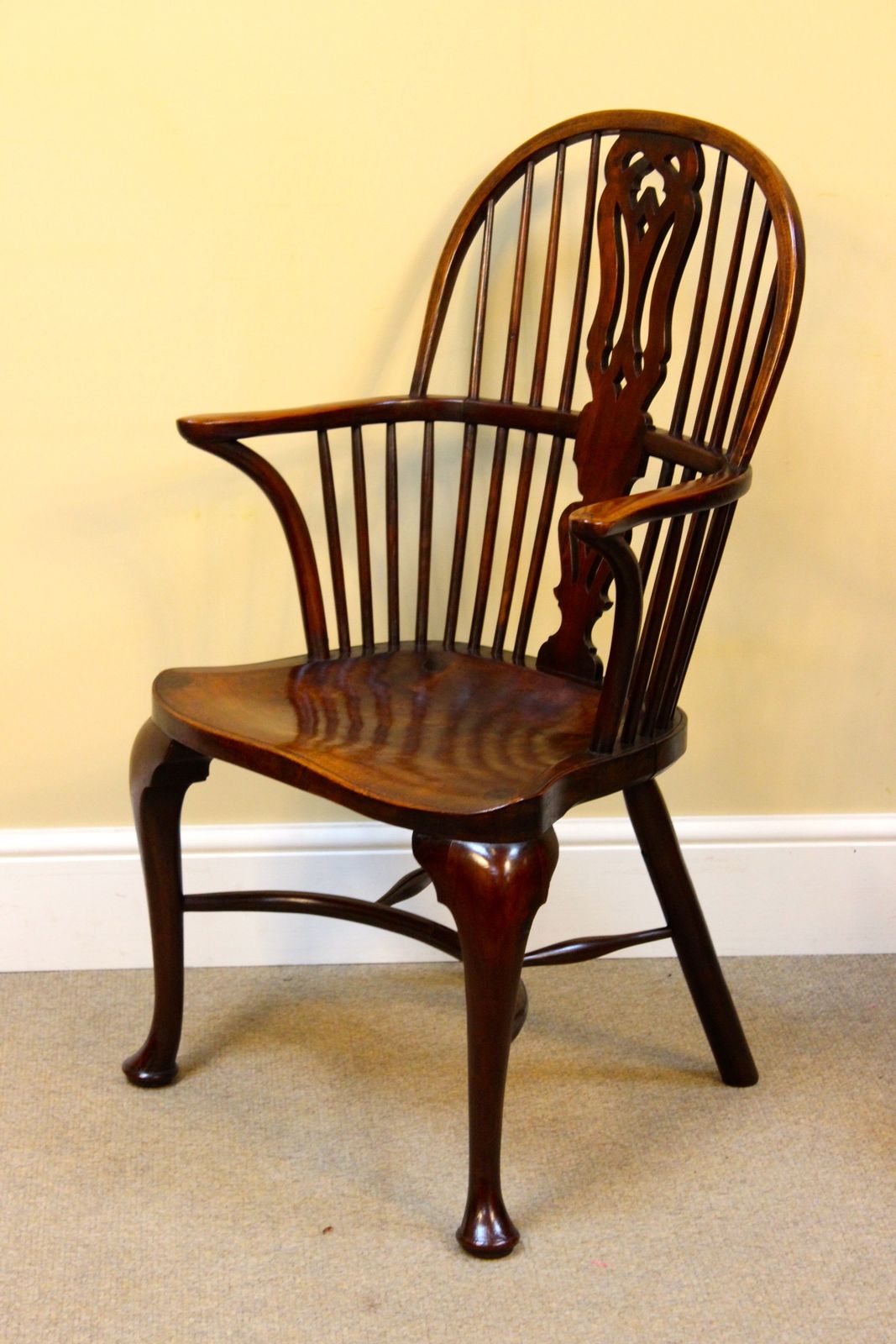 Pair Of 19thc. Yew & Elm Windsor Chairs photo 1400.0