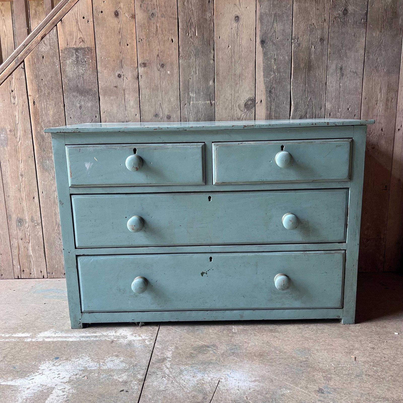 Victorian Painted Pine Chest Of Drawers photo vinterior