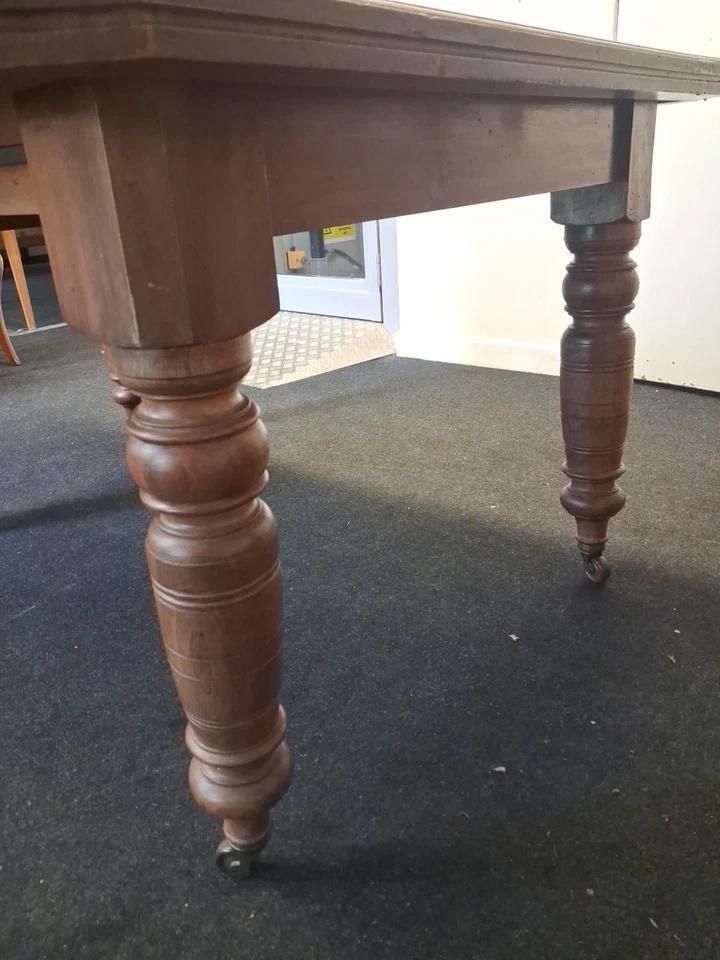 Antique Late Victorian Early Edwardian Dining Table With Six Chairs photo for sale