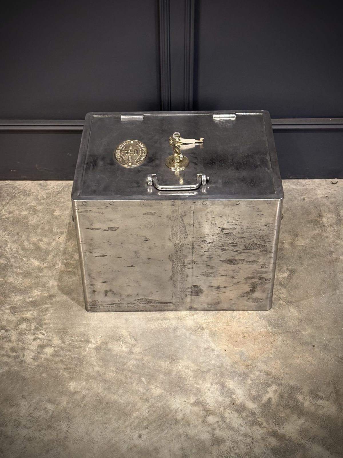 Victorian Polished Cast Iron Safe By Samuel Withers & Co C.1860 photo for sale