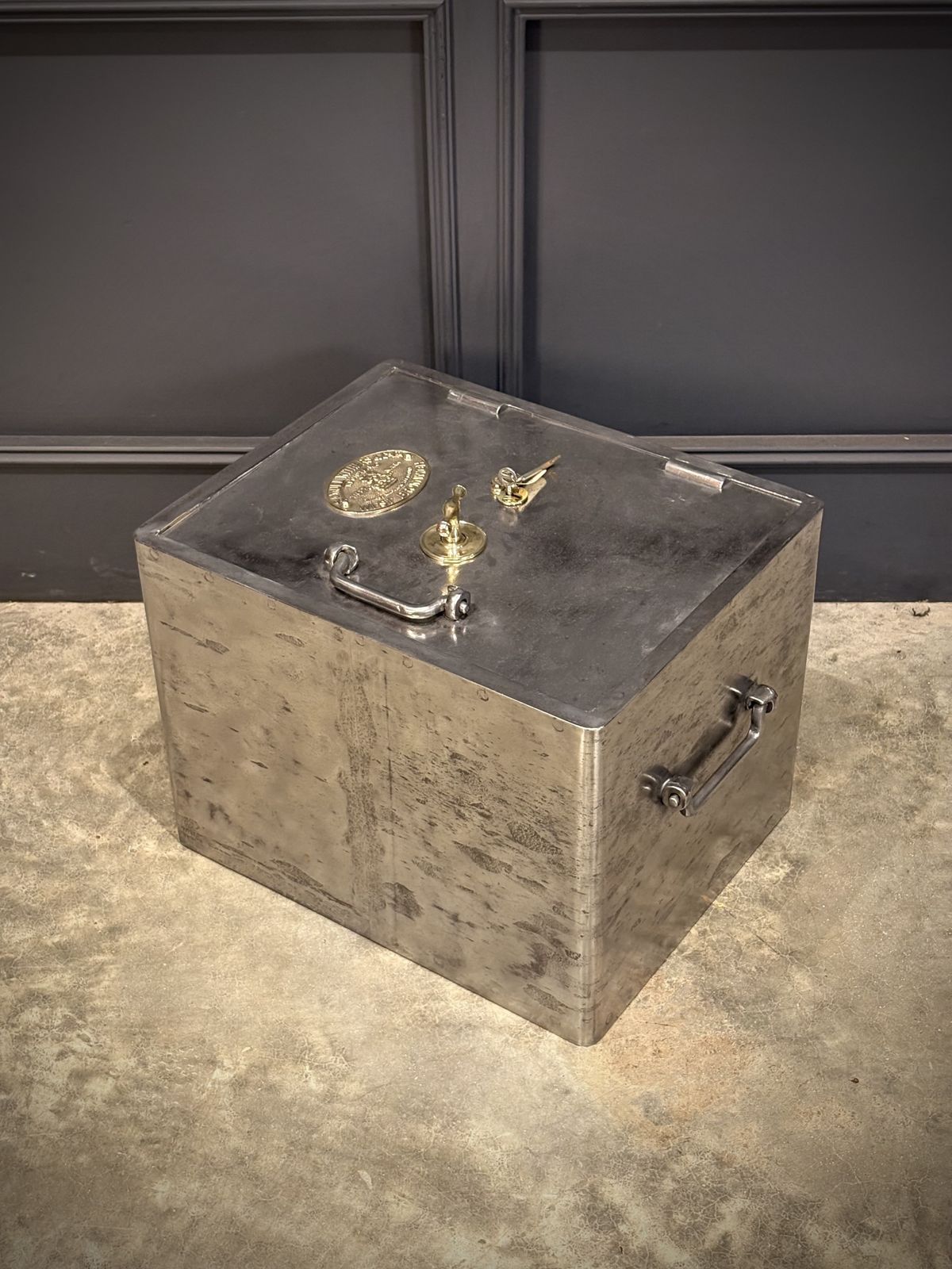Victorian Polished Cast Iron Safe By Samuel Withers & Co C.1860