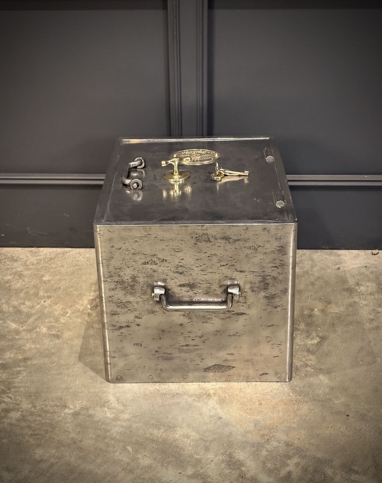 photo furniture Victorian Polished Cast Iron Safe By Samuel Withers & Co C.1860