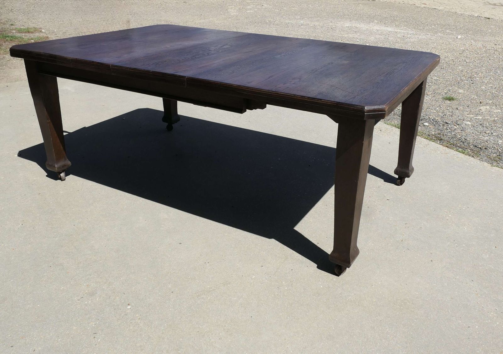 Victorian Arts And Crafts Oak Wind Out Table, Extending Dining Table This Is A Very Stu photo furniture