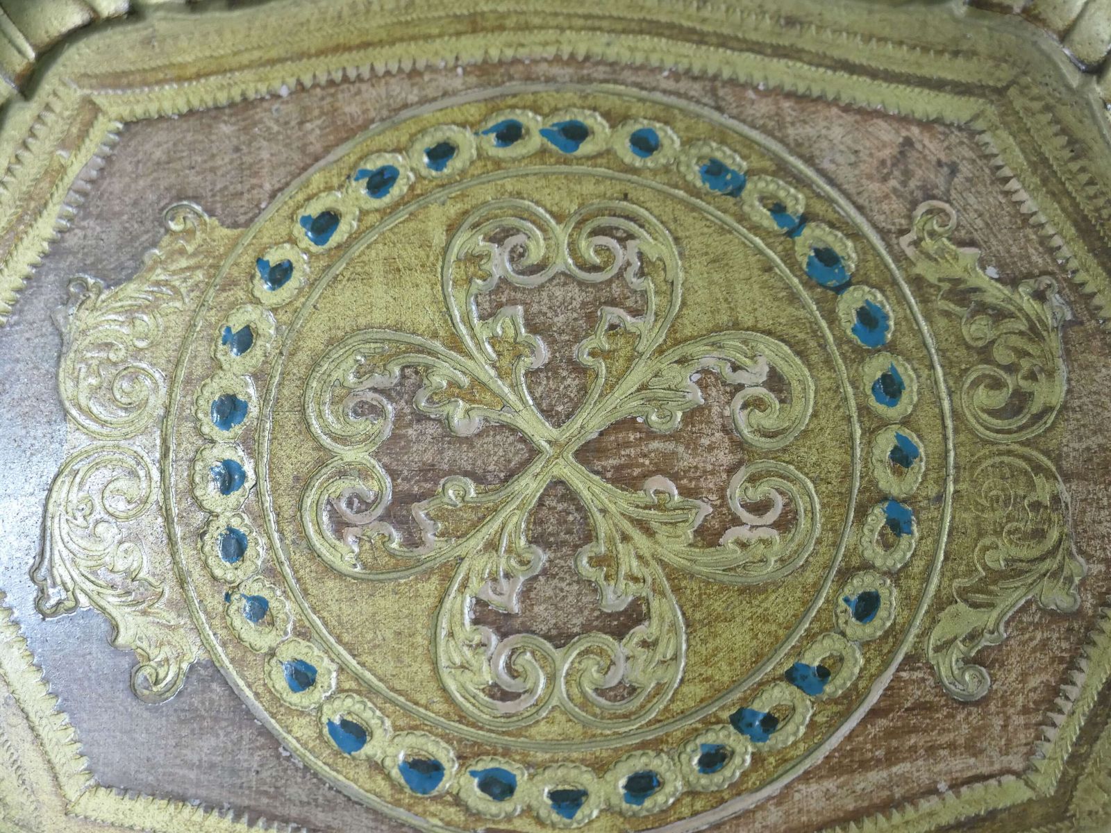 Decorative Carved And Gold Painted Italian Sideboard Tray A Very Attractive Piece photo Home Decor
