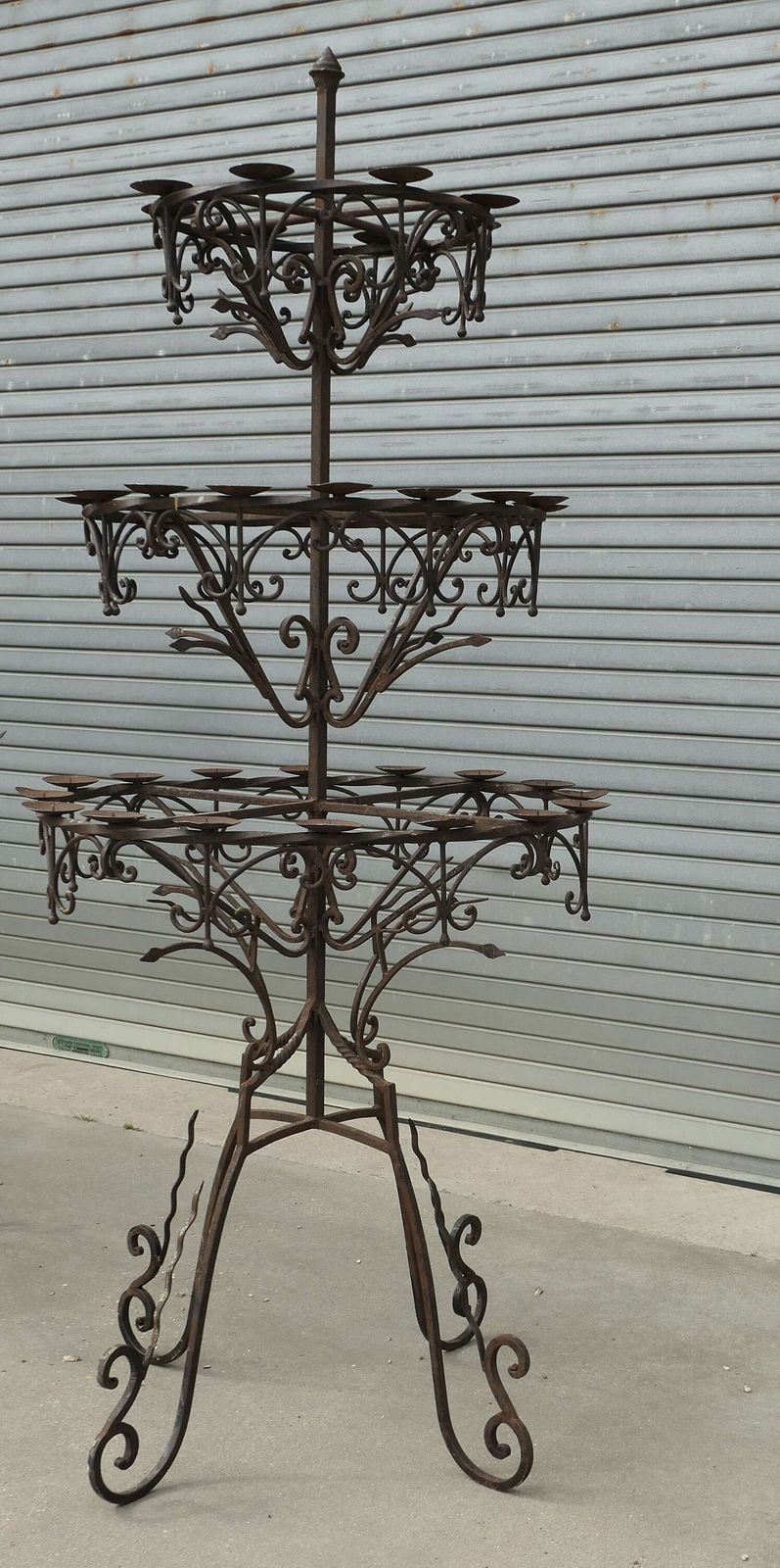 7ft3” Tall Medieval Candelabra. Castle Torchere We Have 4 Of These