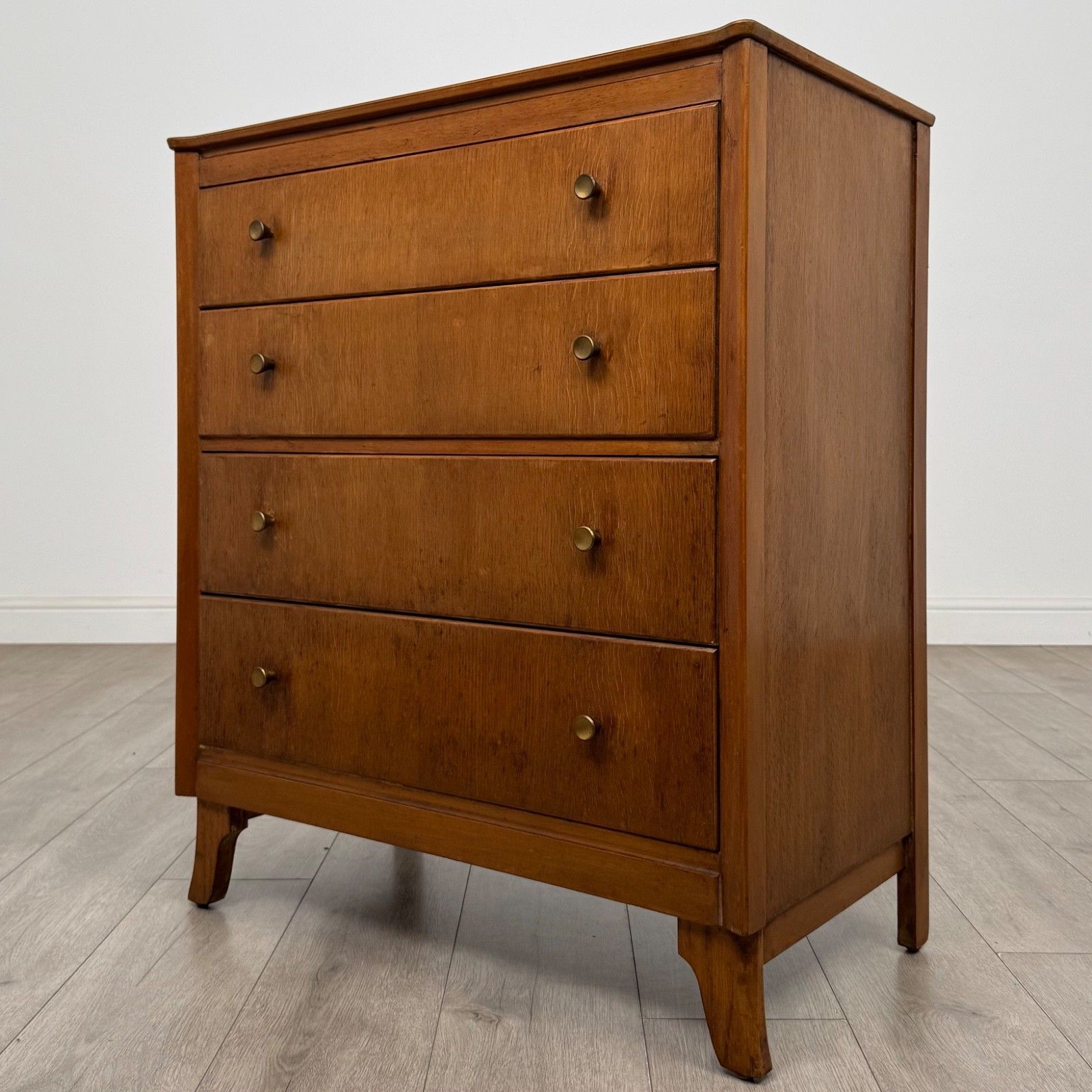Vintage 20th Century Chest Of Drawers In Golden Oak ( Af 5835 ) photo furniture