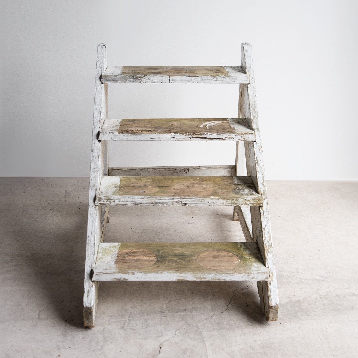 Set Of Antique Estate Made Painted Pine Country House Steps, English, 19th C. photo vinterior