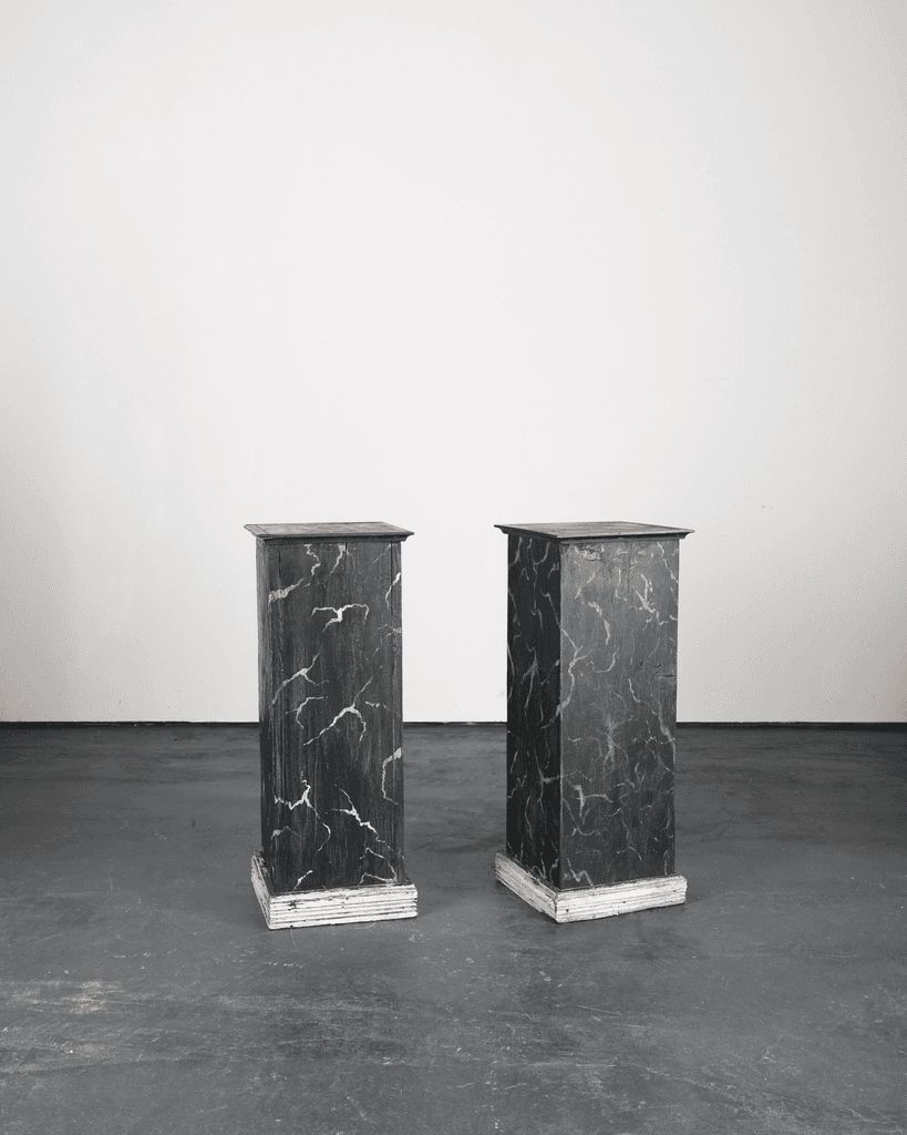 Pair Of Early 20th C. Painted Plinths photo 2035.0