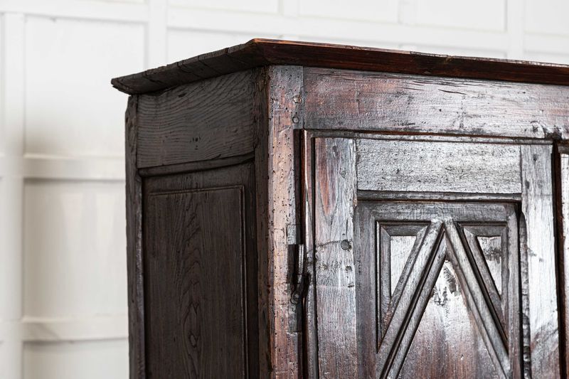 photo furniture 18thc French Povincial Ash Diamond Point Armoire