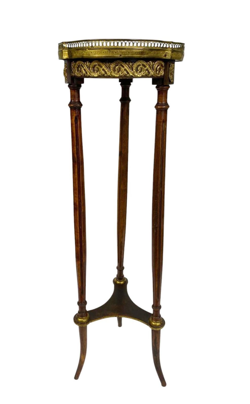Louis XVI Pedestal Stand Table French Antiques 1880 photo vinterior