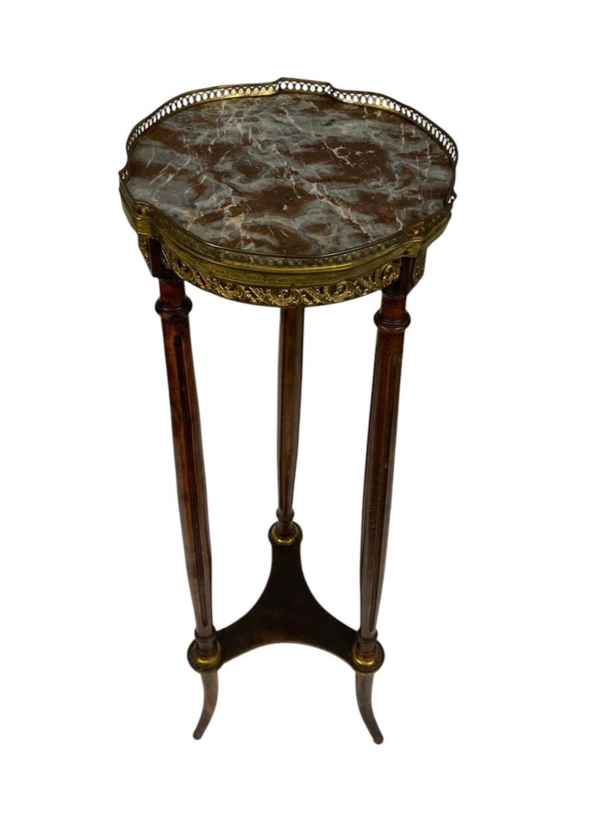 Louis XVI Pedestal Stand Table French Antiques 1880 photo vintage