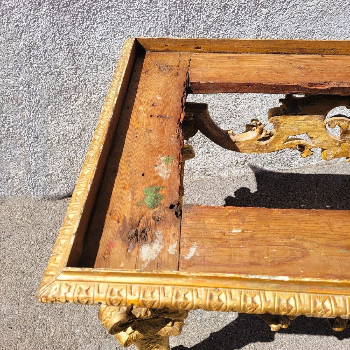Large Center Table, L158cm, Piedmont, Louis XIV Period photo Furniture