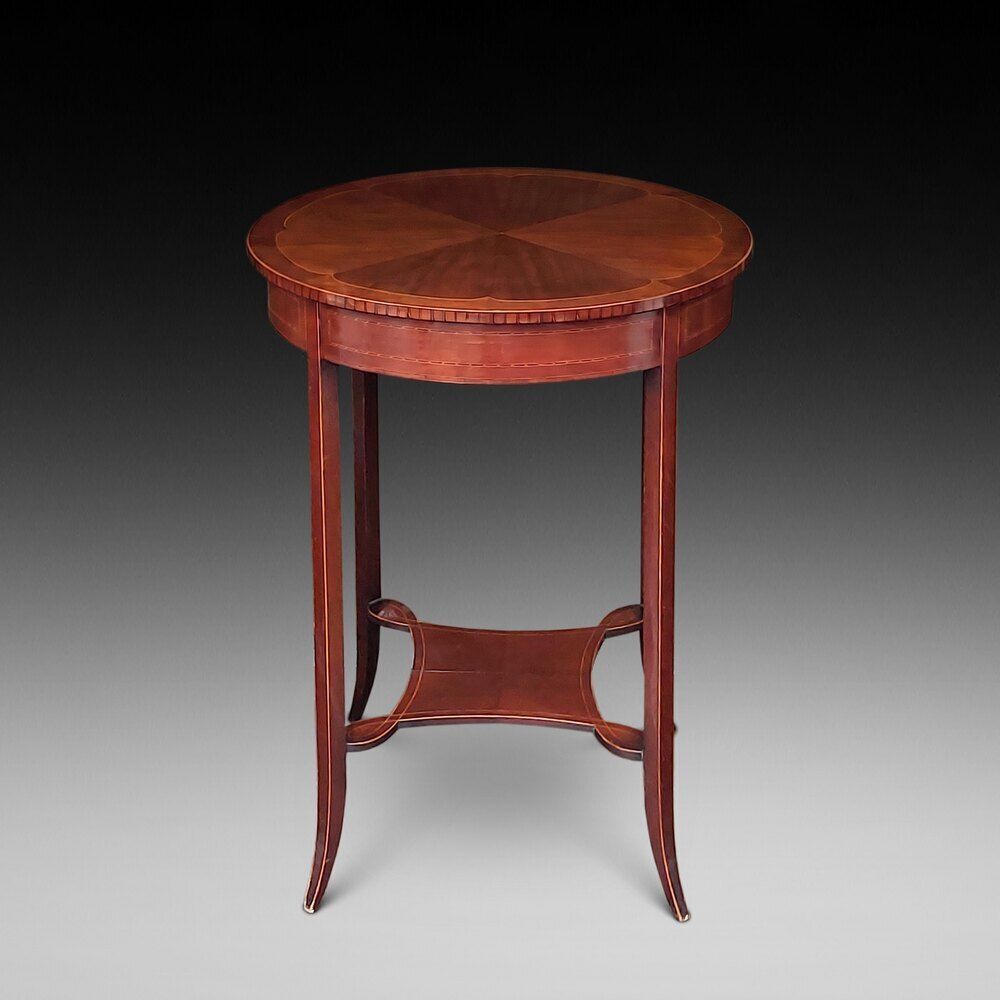 Edwardian Inlaid Mahogany Occasional Table