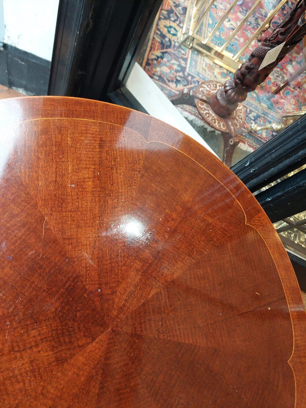 Edwardian Inlaid Mahogany Occasional Table photo vinterior