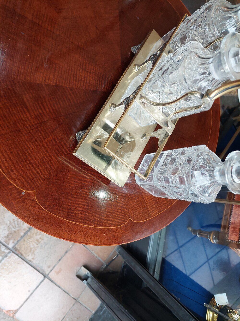 Late Victorian Silver Plated Decanter Stand photo vinterior