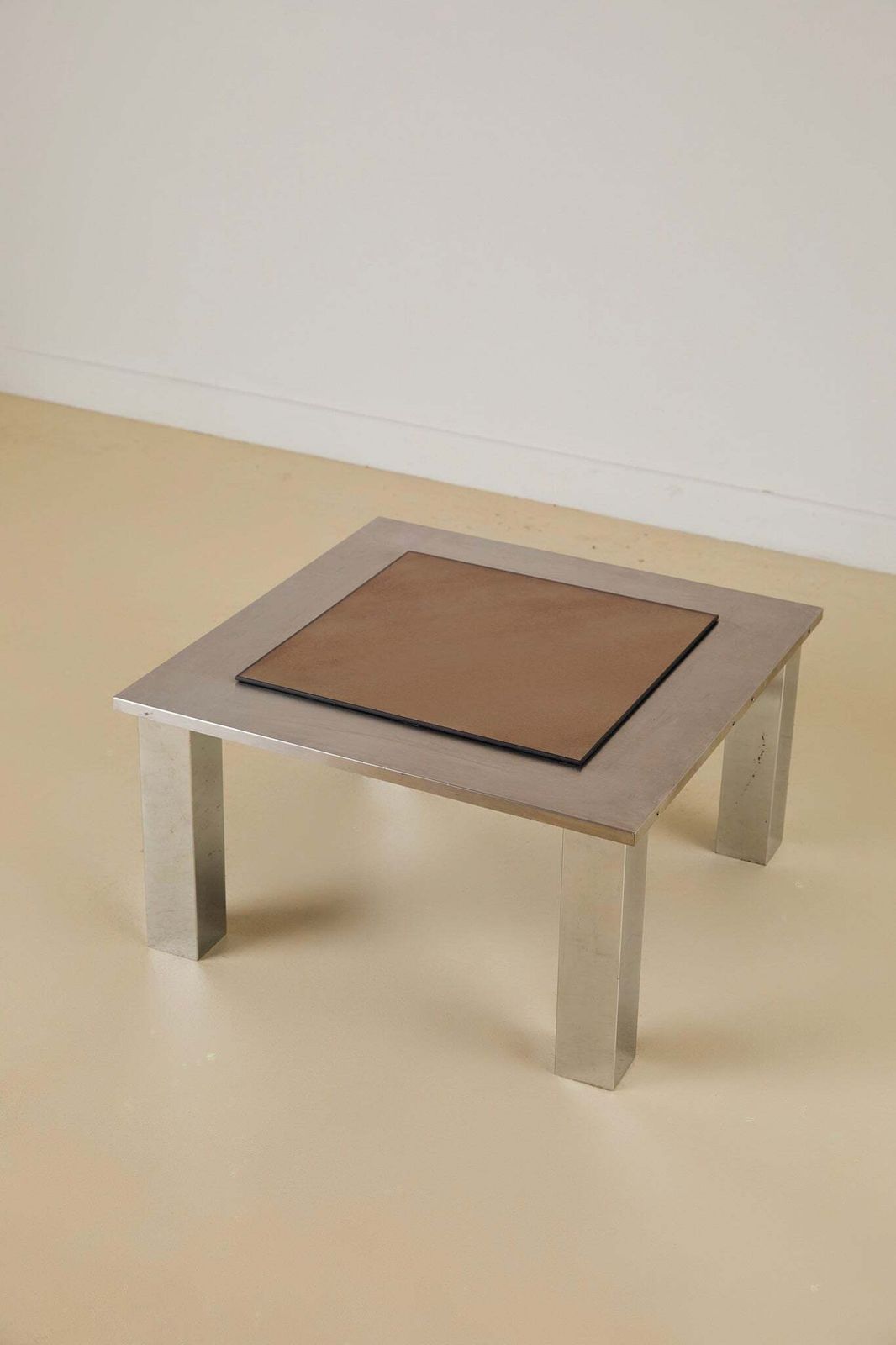 Small Aluminium Square Coffee Table photo furniture