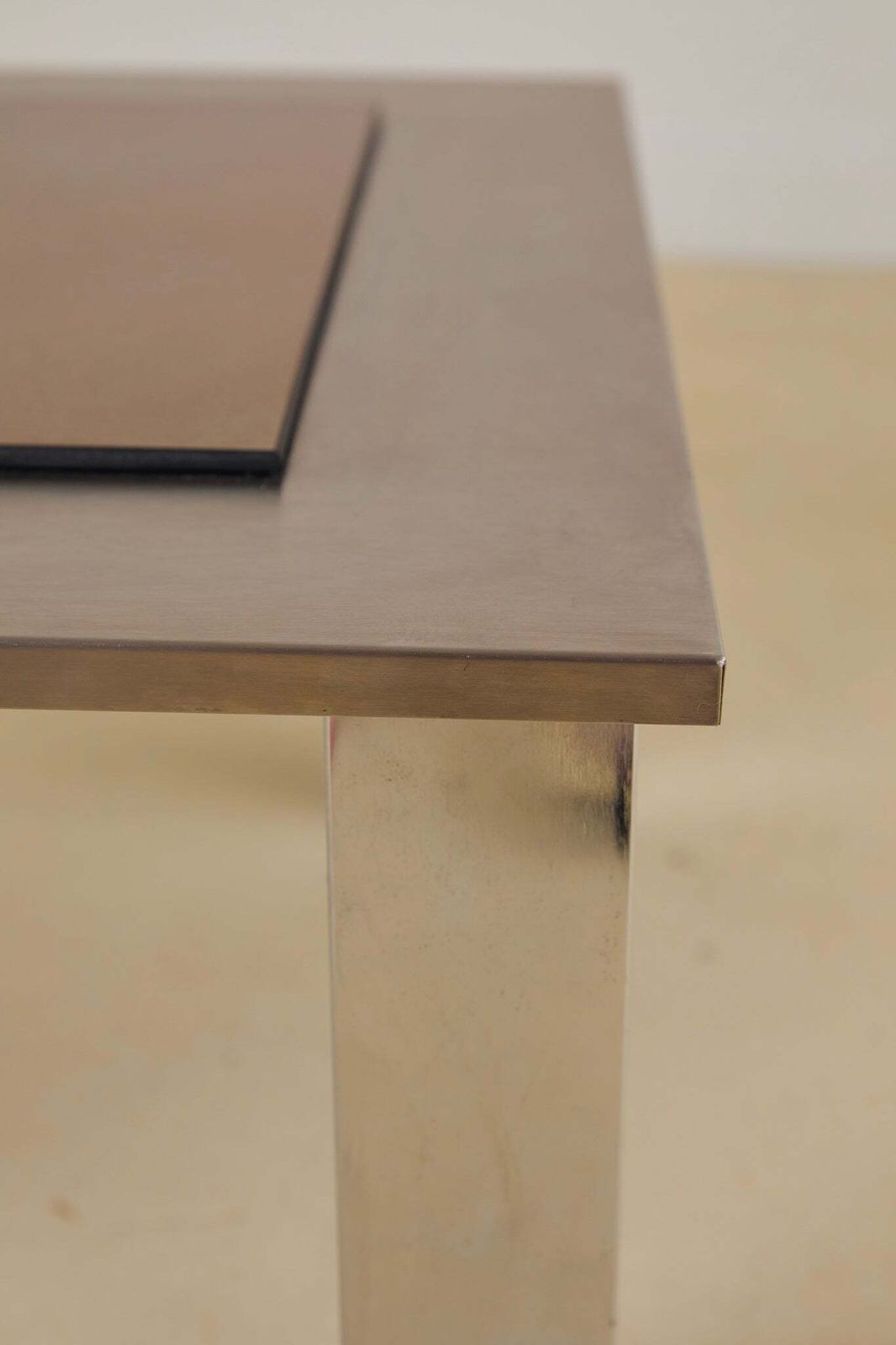 Small Aluminium Square Coffee Table photo vinterior