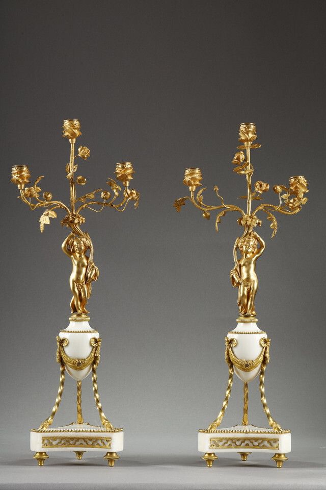 Pair Of Louis XVI Style Candelabra photo furniture
