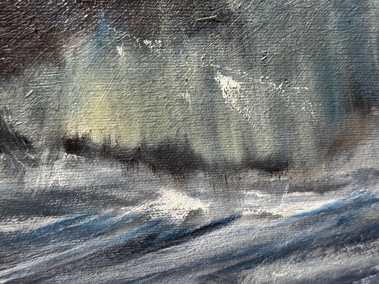 2000.0 20th Century Marine Oil Painting Kingston Peridot (H591) Hull Northern Fishing Co. Ltd Lost In Arctic Gale Jan 68 photo