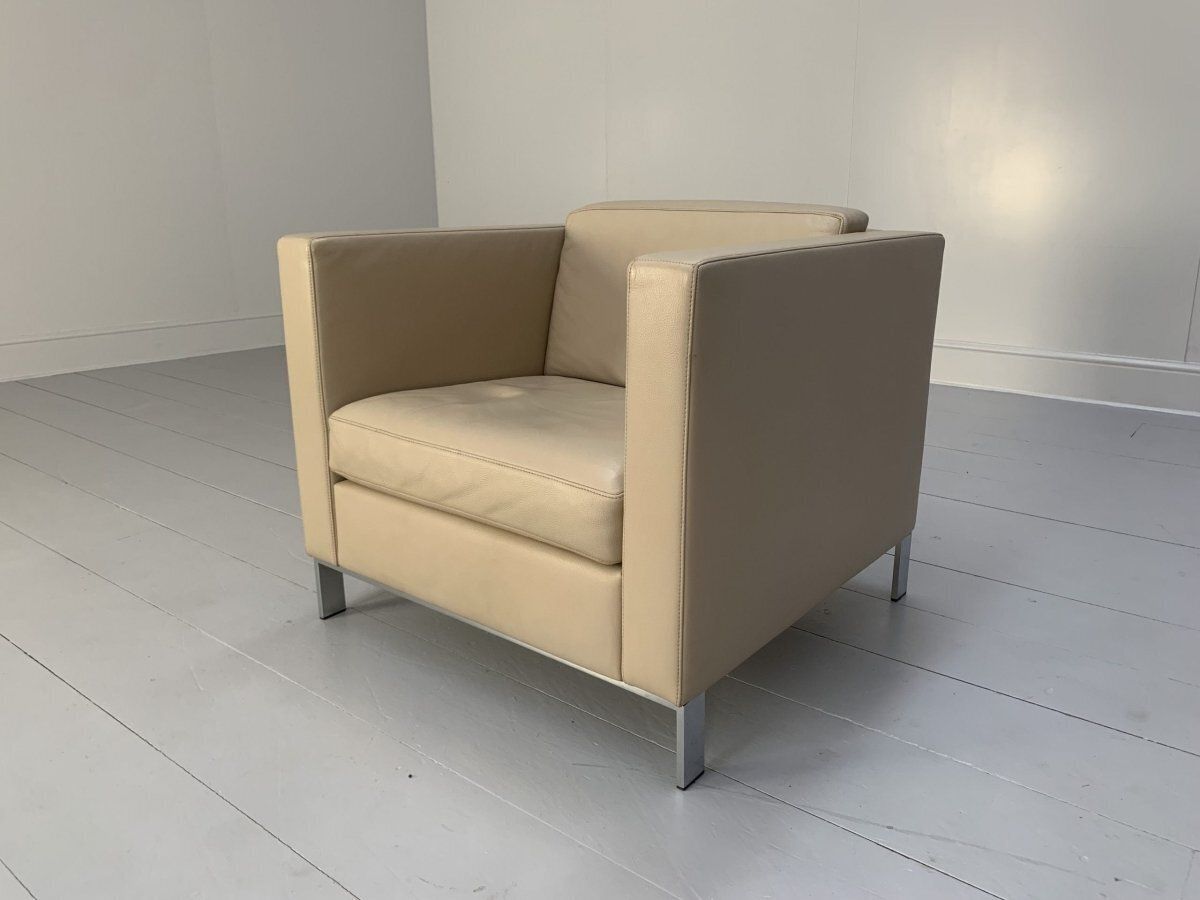 Walter Knoll Foster 500.10 Armchair   In Ivory Leather photo vinterior