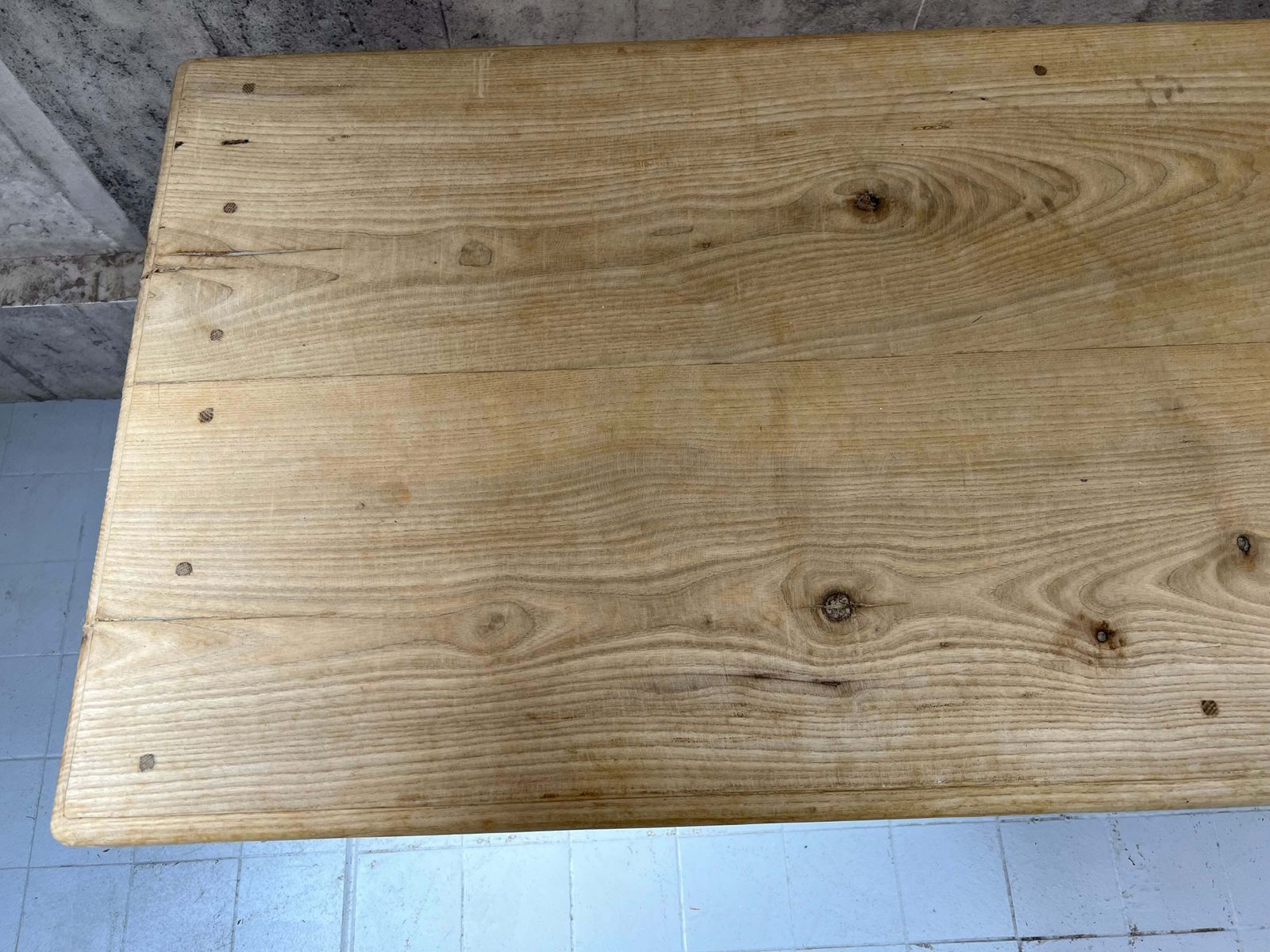 250.5cm Oak Drapers Table / Kitchen Island photo vintage