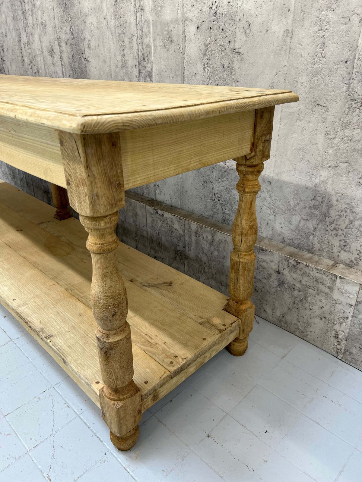 Furniture 250.5cm Oak Drapers Table / Kitchen Island photo