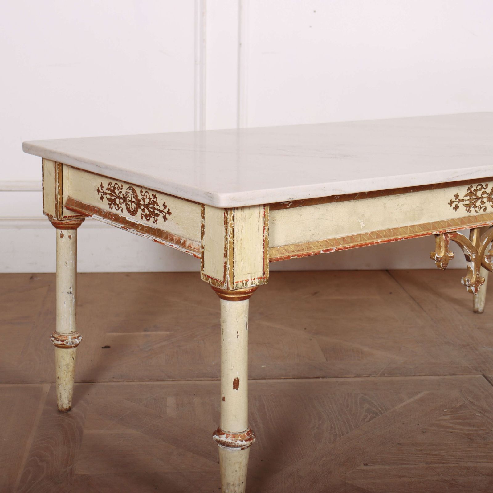 Italian Original Painted Coffee Table photo furniture