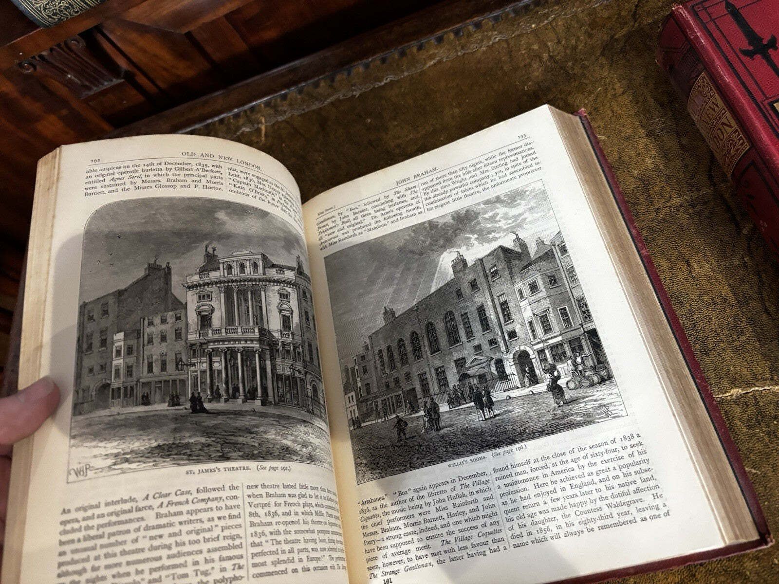London Old & New, Illustrated, 2 Volumes, Antique Hardbacks. photo for sale