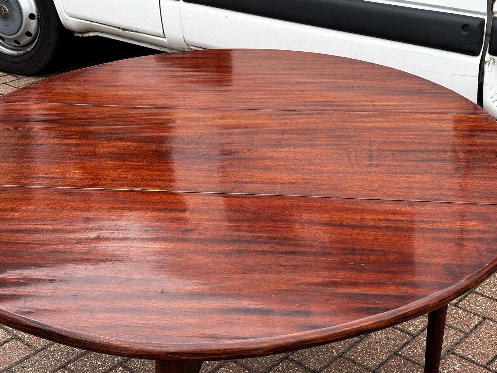 Georgian Mahogany Drop Leaf Dining Table. photo for sale